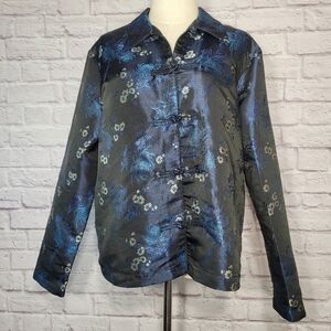 Kimono Style Jacket Black, Teal, Navy Floral
